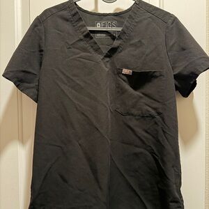 Figs Womens Black Scrub Set